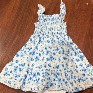 Blue Floral Kids Dress